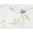 kieszonka na sztucce airlaid komunia hostia zlote paw 40 cm 25 szt