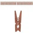 klamerki drewniane 2 5 cm rozowe zloto santex 24 szt