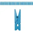 klamerki drewniane 2 5 cm turkusowe santex 24 szt