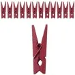 klamerki drewniane 3 5 cm bordowe santex 12 szt