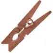 klamerki drewniane 3 5 cm rozowe zloto santex 12 szt