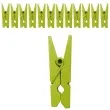 klamerki drewniane 3 5 cm zielone jasne santex 12 szt
