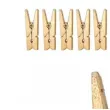 klamerki drewniane 3 5 cm zlote czakos 10 szt