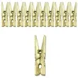 klamerki drewniane 3 5 cm zloty metalizowany 10 szt