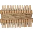 klamerki ozdobne drewniane 2 5 cm naturalne sznurek titanum 36 szt