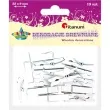 klamerki ozdobne drewniane 3 5 cm biale titanum 15 szt