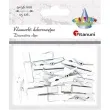 klamerki ozdobne drewniane 3 6 cm biale titanum 15 szt