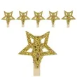 klamerki ozdobne gwiazdki zlote arpex 6 szt