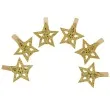 klamerki ozdobne gwiazdki zlote arpex 6 szt