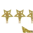 klamerki ozdobne gwiazdki zlote arpex 6 szt