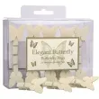 klamerki ozdobne motyl vintage kosc sloniowa godan 20 szt