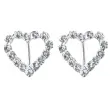 klamry ozdobne serca srebrny 10mm 1op