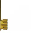 klucz do lania wosku deluxe zloty 13 cm