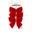 kokardki dekoracyjne na prezent czerwone partypal 3 szt