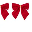 kokardki dekoracyjne na prezent czerwone partypal 6 szt