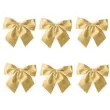 kokardki dekoracyjne na prezent zlote partypal 6 szt