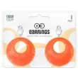 kolczyki blyskawice neonowe na klipsie pomaranczowy 4 5 cm