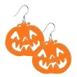 kolczyki dynia strach pomaranczowe 44x38 mm