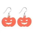 kolczyki dynie pomaranczowy neon 30x23 mm