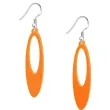 kolczyki elipsy classic pomaranczowe 15x50 mm