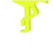 kolczyki flamingi neonowe zolte 35x60 mm