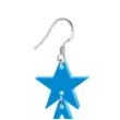 kolczyki gwiazdki classic niebieskie 40x55 mm