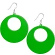 kolczyki kolka classic zielone 50x50 mm