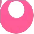 kolczyki kolka neonowe rozowe 50x50 mm