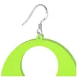kolczyki kolka neonowe zielone 50x50 mm
