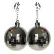 kolczyki kule disco funny fashion
