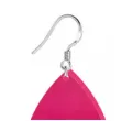 kolczyki lezki classic rozowe 30x45 mm
