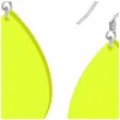 kolczyki lezki neonowe zolte 30x45 mm