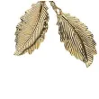kolczyki liscie zlote widmann