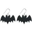 kolczyki nietoperze czarne 38x23 mm