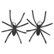 kolczyki pajaki czarne widmann