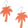 kolczyki palmy neonowe pomaranczowe 40x50 mm