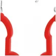 kolczyki peniski czerwone 22x33 mm