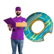 kolo do plywania nadgryziony donut xl morski ootb 119cm