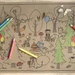 kolorowanka woodland partydeco 6 szt