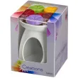 kominek ceramiczny creations pakiet z woskiem bialy mix bolsius