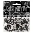 konfetti 18 czarno srebrne unique 14g