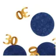 konfetti 30 urodziny niebiesko zlote folat 25g