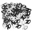 konfetti 70 czarno srebrne unique 14g