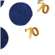 konfetti 70 urodziny niebiesko zlote folat 25g