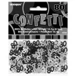 konfetti 80 czarno srebrne unique 14g