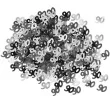 konfetti 90 czarno srebrne unique 14g