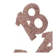 konfetti brokatowa liczba 18 rozowe zloto santex 7 cm 6 szt