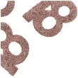 konfetti brokatowa liczba 18 rozowe zloto santex 7 cm 6 szt