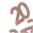 konfetti brokatowa liczba 20 rozowe zloto santex 7 cm 6 szt