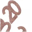 konfetti brokatowa liczba 20 rozowe zloto santex 7 cm 6 szt
